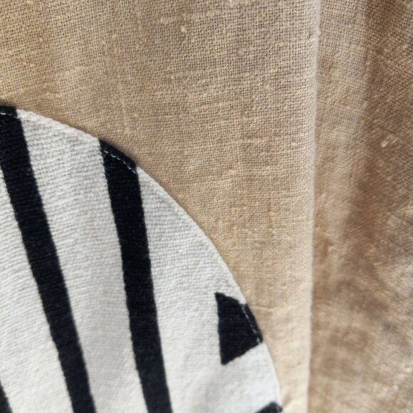 My Tribe 100% Linen Tribal Print Ethnic Look Jacket Unique Buttons Sz-S (T-386) - Picture 7 of 9